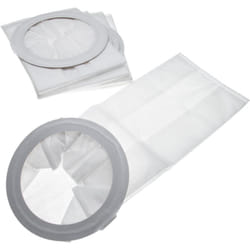 Vhbw - 5x Sacs remplacement pour Nilfisk 1471097500 pour aspirateur - microfibre non tissée, 17,75cm x 44,85cm blanc