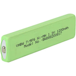Vhbw - Cellules de batterie compatible avec Sony MZ-E90, MZ-E900, MZ-E909 baladeur, Minidisc (1100mAh, 1,2V, NiMH), bouton Top, 7/5F6