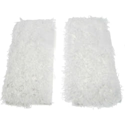 vhbw 2x Housses de rechange compatible avec Kärcher SC 1122, SC 1125 Plus, SC 1100, SC 1202 nettoyeur à vapeur - microfibre, blanc 21 x 9,4 x 0,25cm
