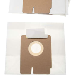 Vhbw - 10x Sacs compatible avec Candy CFV1805 086, CFV2016 003, CFV20161003 aspirateur - papier, 15,85cm x 17,5cm beige