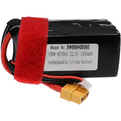 Vhbw - Batterie compatible avec XT60 connecteur pour modéle rc par ex. voiture de course, avion (1500mAh, 22,2V, Li-polymère)