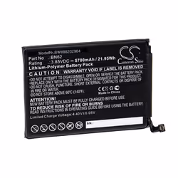 vhbw Batterie compatible avec Poco M2010J19CI M3 smartphone (5700mAh 385V Li-polymère)