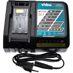 Vhbw - Chargeur rapide compatible avec Makita BDF343RHJ, BHR162ZJ, BHR162RFE, BHR162RFJ, 8281DWAE, BFR540ZJ, BDF446RFE batteries Li-ion d'outils