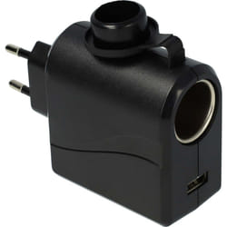 Adaptateur allume-cigare 12 v vers 220 v, convertisseur de tension 3000 mA pour gps, système de navigation, chargeur - Vhbw