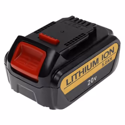 EXTENSILO Batterie compatible avec Dewalt DCB184 DCB184-XJ DCB184-XR DCD740 DCD740B DCD780 outil électrique (5000 mAh Li-ion