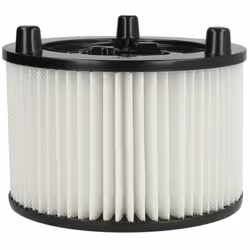 vhbw - the clever way Filtre plissé compatible pour votre aspirateur industriel, pour aspiration à sec ou humide - Finition s ...