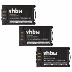 vhbw 3x Batterie compatible avec Mitel 612d 622d 632d 620d 622dt 610d 612dt 630d 600d téléphone fixe sans fil (800mAh