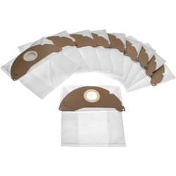 vhbw 10x sacs aspirateur compatible avec Kärcher A 2024 pt, A 2054 Me, A 2064 PT, A 2074 PT, A 2206, A 2236 - micro-polaire, 24,5 cm x 23,5 cm