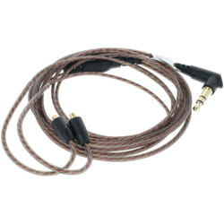 Câble audio aux vers prise jack 3,5mm remplace Shure EAC64 pour casque d'écoute, 120cm - Vhbw