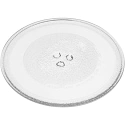 Plateau tournant compatible avec Bosch BFL520MW0, BFL523MS0, BFL523MB0B micro-ondes - Plaque tournante verre, 25,5 cm, support en y - Vhbw