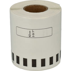 Tiquettes 62mm x 15,24m compatible avec Brother P-Touch QL-710W, QL-720, QL-720NW Imprimante d'Équittettes- sans fin, premium - Vhbw