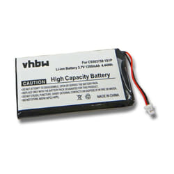 Batterie remplacement pour CS503759 1S1P pour gps, appareil de navigation (1200mAh, 3,7V, Li-polymère) - Vhbw