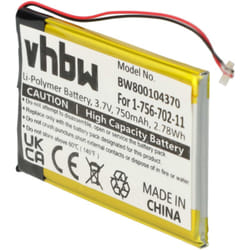 Vhbw - 1x Batterie compatible avec Sony NWZ-A818, NWZ-A828KBLK, NWZ-A829BLK, NWZ-A818BLK lecteur de musique MP3 (750mAh, 3,7V, Li-ion)