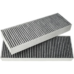 Vhbw - 2x Filtres à charbon actif remplacement pour Bora bakfs, BAKFS-002 pour table de cuisson avec hotte intégrée - 34 x 12,2 x 4,25 cm