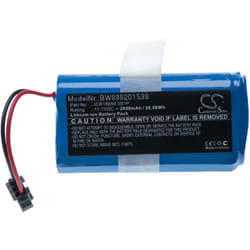 Vhbw - batterie remplace Ecovacs ICR18650 3S1P (fiche noire) compatible avec Home Cleaner robot ménager (2600mAh, 11,1V, Li-Ion)
