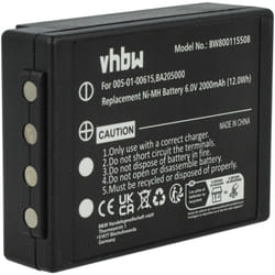 Batterie remplacement pour hbc 005-01-00615, BA205000 pour opérateur télécommande industrielle (2000mAh, 6V, NiMH) - Vhbw