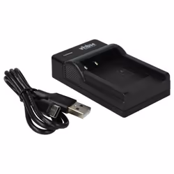 vhbw Chargeur USB de batterie compatible avec Sony Cybershot DSC-W310 DSC-W320 DSC-W330 DSC-W350 batterie appareil photo
