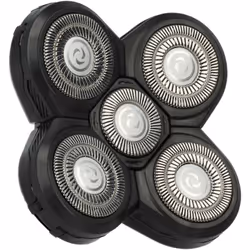 vhbw - the clever way Tête de rasoir complète avec adaptateur arrière et lames circulaires - Pièce de rechange pour votre ras ...