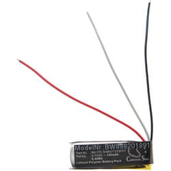 Vhbw - Batterie remplacement pour Sennheiser ba 170, AHB471233PST pour casque audio, écouteurs sans fil (120mAh, 3,7V, Li-polymère)