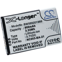 Vhbw - Batterie remplacement pour Sennheiser NC003-BA-21 pour casque audio, écouteurs sans fil (900mAh, 3,7V, Li-ion)