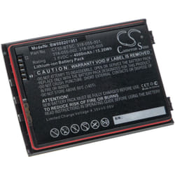 vhbw Batterie compatible avec Honeywell CT40, CT40XP ordinateur handheld (4000mAh, 3,8V, Li-ion)