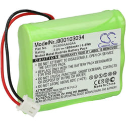 Vhbw - 1x Batterie remplacement pour Sagem / Monétel 3N60SLE-15617, RC600AA03AA pour scanner de code-barre pos (1800mAh, 3,6V, NiMH)