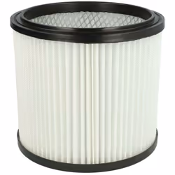 vhbw - the clever way Filtre plissé compatible pour votre aspirateur industriel, pour aspiration à sec ou humide - Finition s ...