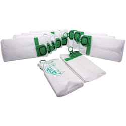 Vhbw - 10x Sacs remplacement pour Vorwerk FP140/150 pour aspirateur - microfibres non tissées, 26cm x 14cm, blanc / vert