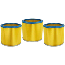 Vhbw - 3x filtre plissé compatible avec Rowenta ru 520, ru 105 aspirateur - bleu / jaune
