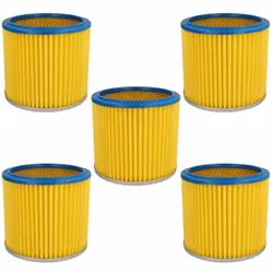 vhbw - the clever way Set de Cartouche Filtre pour votre aspirateur industriel, pour aspiration à sec ou humide - Finition su ...