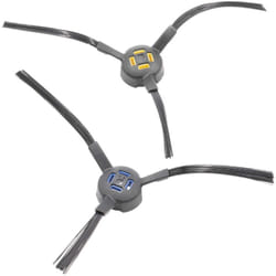 Vhbw - 2x Brosse latérale compatible avec Zaco V80, V85 robot aspirateur - Lot de brosses, gauche/droite, bleu / jaune / noir