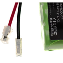 vhbw Batterie pour divers appareils (300mAh, 3,6V, NiMH) 3x cellules type 2/3 AAA, 2/3 Micro
