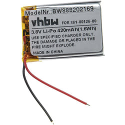 Vhbw - Batterie compatible avec Garmin Fenix 6x smartwatch montre connectée bracelet fitness (420mAh, 3,8V, Li-polymère)