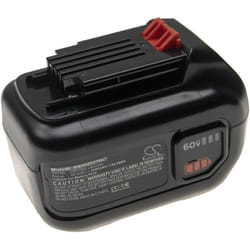 Vhbw - 1x Batterie compatible avec Black & Decker 60V max powerswap 20 Cordless Mower, 60V max Blower outil électrique (2500 mAh, Li-ion, 60 v)