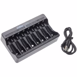 Chargeur de piles de haute qualité pour piles Li-ion Ce chargeur rapide de piles de haute qualité vhbw vous permet de charger ...