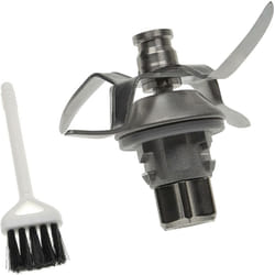 vhbw Couteau de mixeur compatible avec Vorwerk Thermomix TM7, TM6 robot culinaire - Avec 4 lames en acier inoxydable et brosse de nettoyage