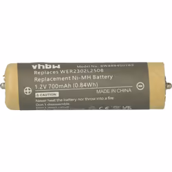 vhbw - the clever way - Batterie de rechange de haute qualité avec une grande autonomie et compatible avec votre rasoir ou to ...