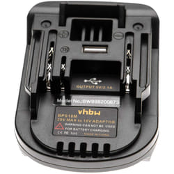 Vhbw - Adaptateur de batterie compatible avec Black & Decker outils électriques - Adaptateur batteries Li-ion 20 v vers 18 v compatible avec Makita