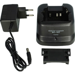 Vhbw - Chargeur double compatible avec Icom IC-A24, IC-F11, IC-A6, IC-A6E, IC-A24E batteries de radio - Socle + Prise