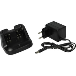 Chargeur compatible avec Icom IC-F3002, IC-F3001, IC-F3101D, IC-F3003 batteries de radio - Socle + Prise, 12 - 16 v - Vhbw