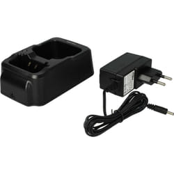 Chargeur double compatible avec Airbus THR9, THR9 C-30, THR9i batteries de radio - Socle + Prise, 4,2 v, 0,5 - 0,8 a - Vhbw