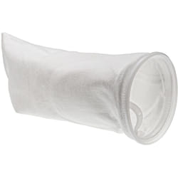 vhbw Chaussette filtrante universelle pour aquarium, piscine, skimmer - Sac de filtration, polyéthylène, 18 x 45 cm, 100 micromètre, blanc