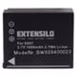 EXTENSILO Batterie compatible avec Panasonic Lumix DMC-TZ4 DMC-TZ3 DMC-TZ11 DMC-TZ2 DMC-TZ1 DMC-TZ15 appareil photo (1000mAh