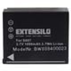 EXTENSILO Batterie compatible avec Panasonic Lumix DMC-TZ4 DMC-TZ3 DMC-TZ11 DMC-TZ2 DMC-TZ1 DMC-TZ15 appareil photo (1000mAh