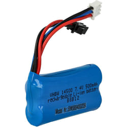 Vhbw - Batterie compatible avec SM-2P connecteur pour modéle rc par ex. voiture de course avion (500mAh, 7,4V, Li-ion, 54 x 28 x 14,5 mm)