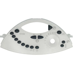 Panneau avant compatible avec Vorwerk Thermomix TM31 robot de cuisine - Couvercle frontal, noir / blanc / gris - Vhbw