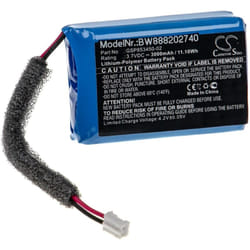Vhbw - Batterie compatible avec jbl Turbo enceinte, haut-parleurs (3000mAh, 3,7V, Li-polymère)