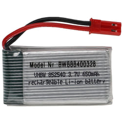 Vhbw - Batterie compatible avec bec connecteur pour modéle rc par ex. voiture de course avion (650mAh, 3,7V, Li-polymère, 45 x 25 x 9 mm)