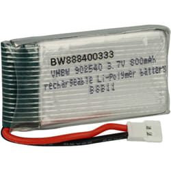 Vhbw - Batterie compatible avec xh 2.54 2P connecteur pour modéle rc par ex. voiture de course avion (800mAh, 3,7V, Li-polymère, 45 x 25 x 9,8 mm)