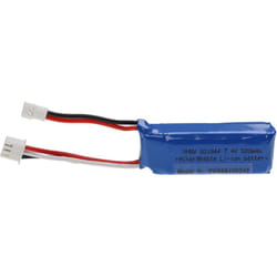 Batterie compatible avec xh 2.54 2P connecteur pour modéle rc par ex. voiture de course avion (520mAh, 7,4V, Li-polymère, 53 x 18 x 17 mm) - Vhbw
